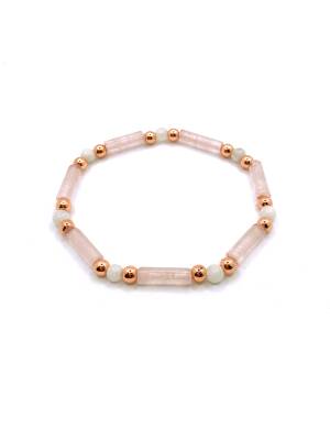 Yengeç Burcu Zaza Tesbih Doğal Taş Ametist, Anyolit, Aragonit, Kan Taşı, Sedef - 2