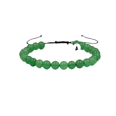 Yeşil Aventurin 6mm Merdiven Kapama Doğal Taş Bileklik - Osmanlı Doğaltaş