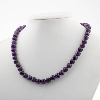 Yeşil Aventurin 8 mm Dizi Doğal Taş Kolye - 2