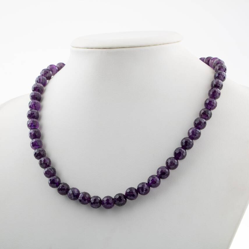 Yeşil Aventurin 8 mm Dizi Doğal Taş Kolye - 2