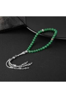 Yeşil Aventurin Doğal Taş Tesbih 33lük - 6mm - Osmanlı Doğaltaş