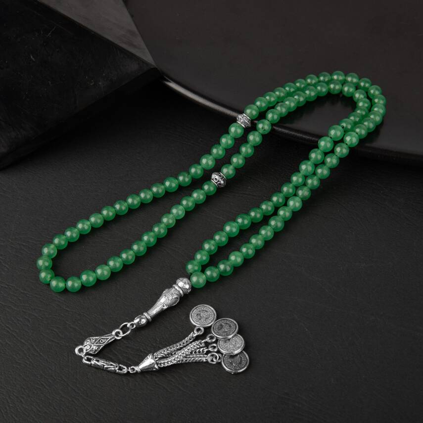 Yeşil Aventurin Doğal Taş Tesbih 99luk - 6mm - 3