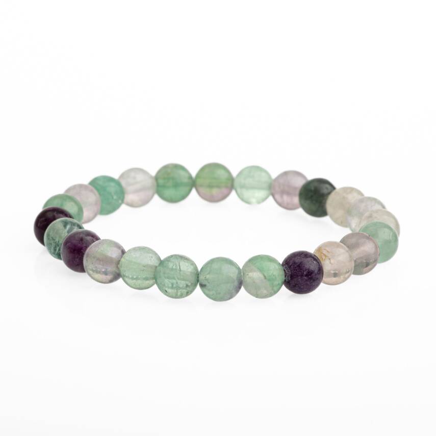 Yeşil Florit 8mm Doğal Taş Bileklik - 1