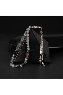 Yeşil Florit Doğal Taş Tesbih 33lük - 6mm - Osmanlı Doğaltaş