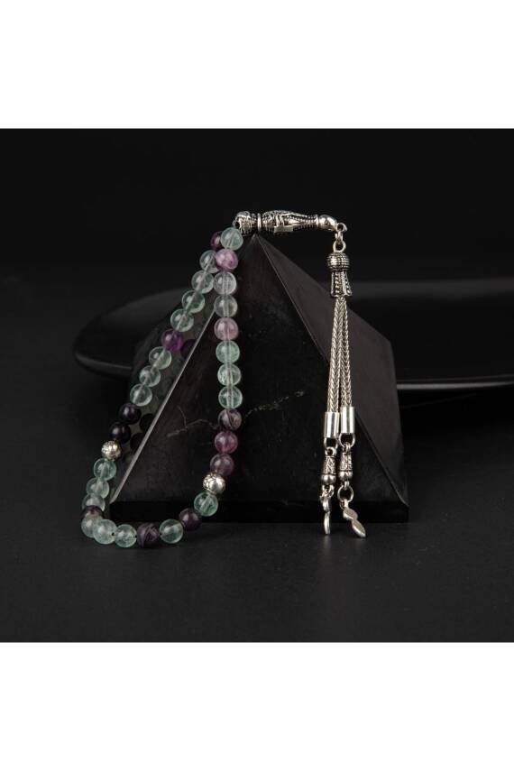 Yeşil Florit Doğal Taş Tesbih 33lük - 6mm - 1