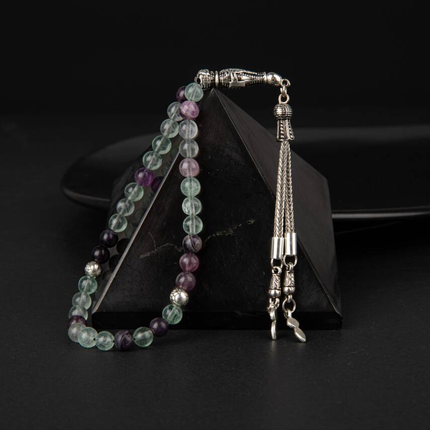 Yeşil Florit Doğal Taş Tesbih 33lük - 6mm - 3