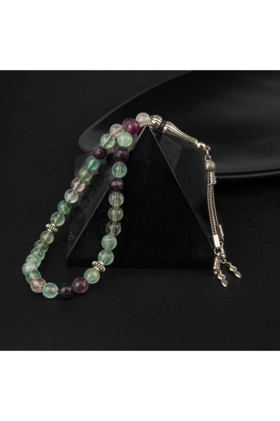 Yeşil Florit Doğal Taş Tesbih 33lük - 8mm - 3