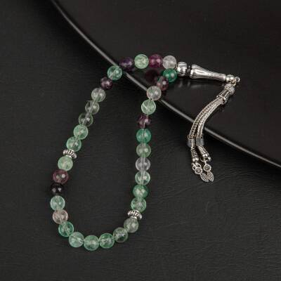 Yeşil Florit Doğal Taş Tesbih 33lük - 8mm - 3