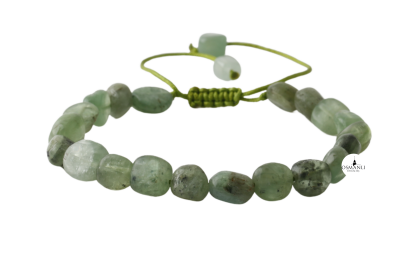 Yeşil Kiyanit Natürel Kesim Doğal Taş Bileklik - 2