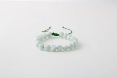 Yeşil Larimar 8mm Merdiven Kapama Doğal Taş Bileklik - 2