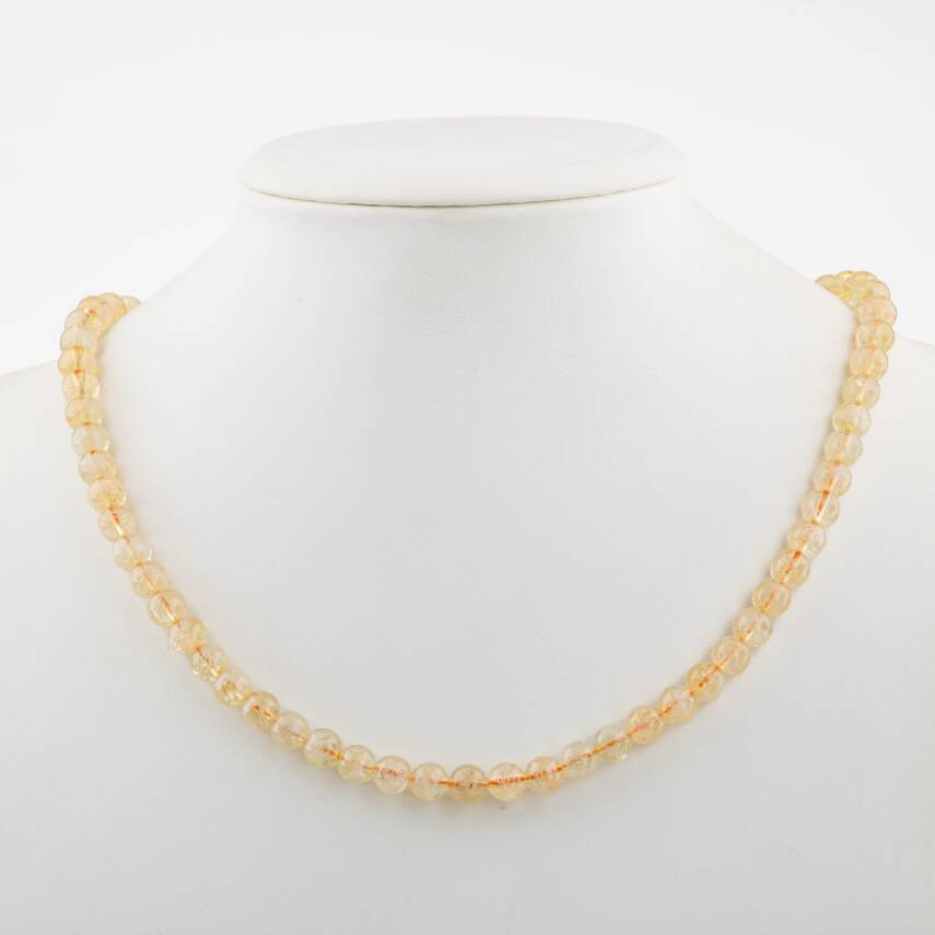 Yeşim 6 mm Dizi Doğal Taş Kolye - 2