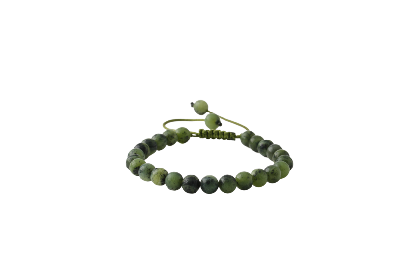 Yeşim 6mm Merdiven Kapama Doğal Taş Bileklik - 1