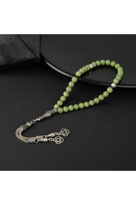 Yeşim Doğal Taş Tesbih 33lük - 6mm - 3