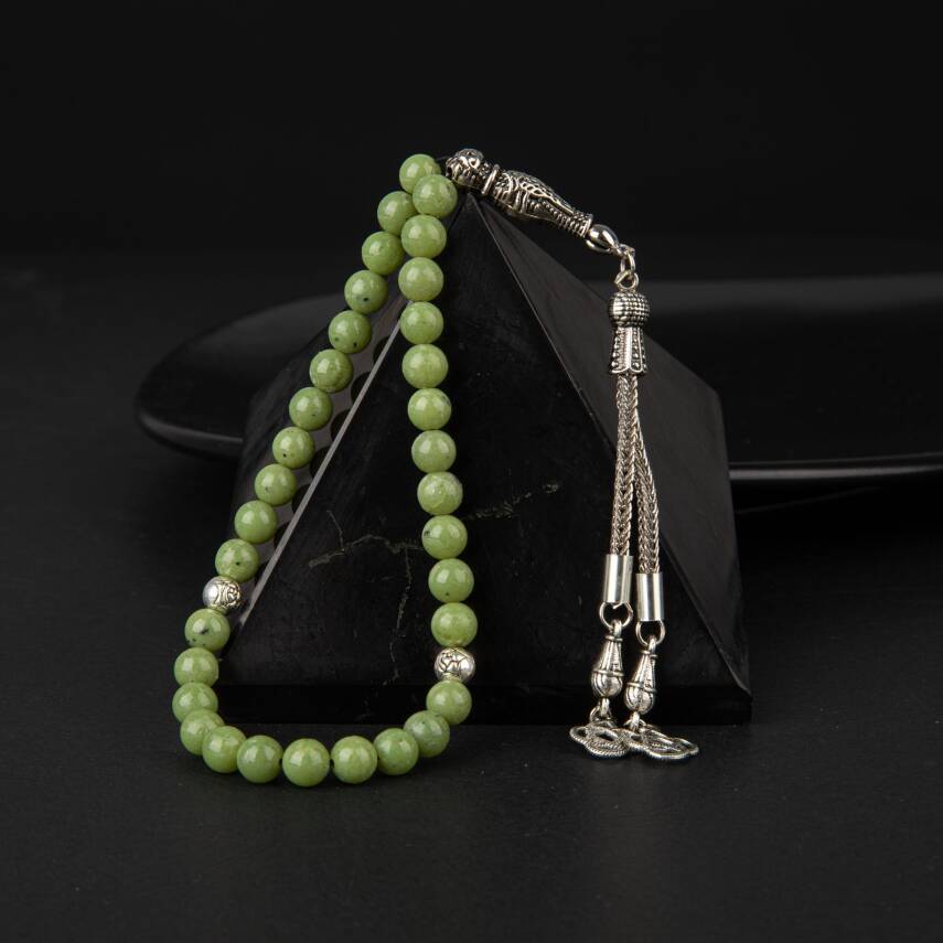 Yeşim Doğal Taş Tesbih 33lük - 6mm - 3