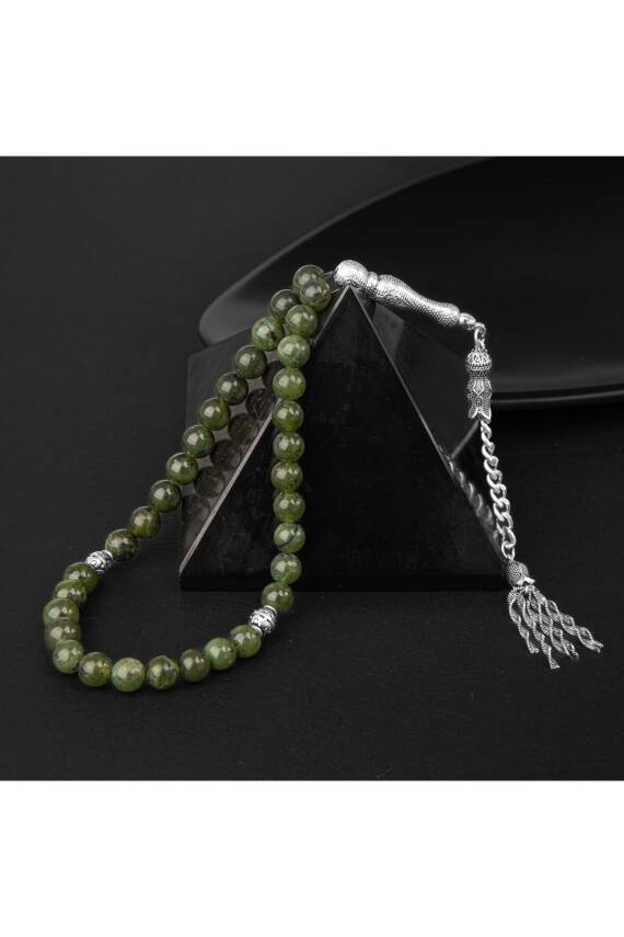 Yeşim Doğal Taş Tesbih 33lük - 8mm - 3