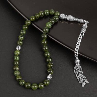 Yeşim Doğal Taş Tesbih 33lük - 8mm - 4