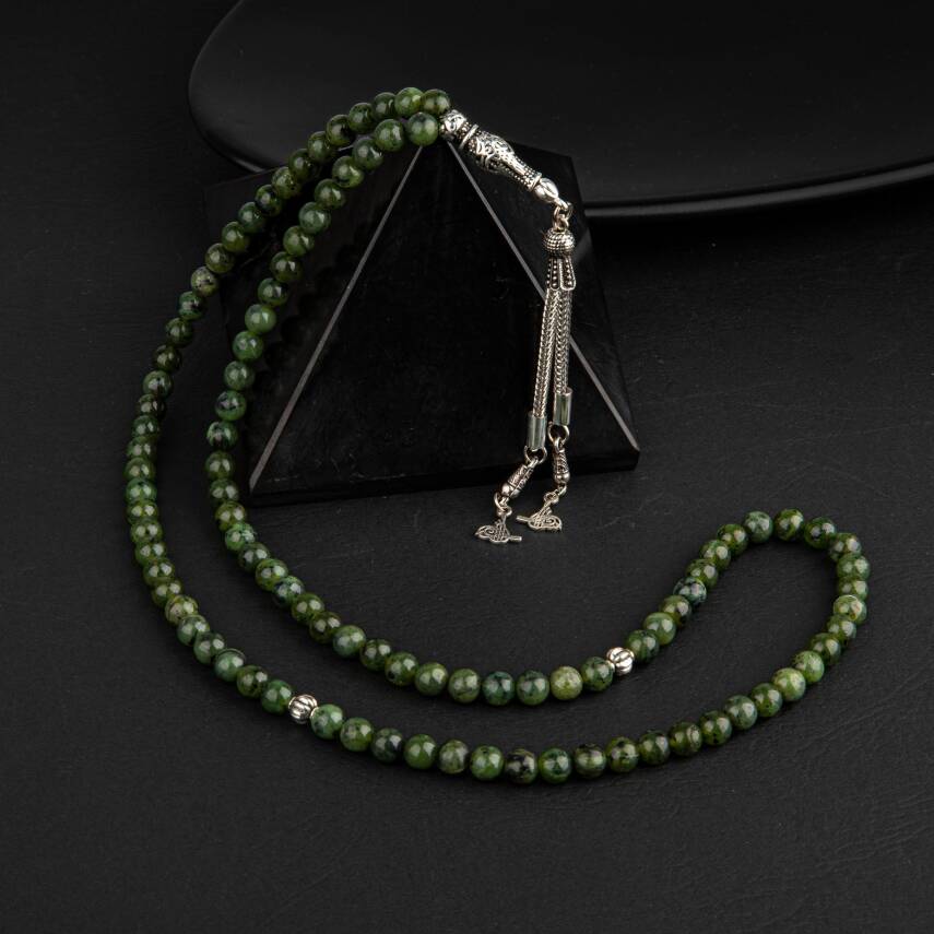 Yeşim Doğal Taş Tesbih 99luk - 6mm - 3