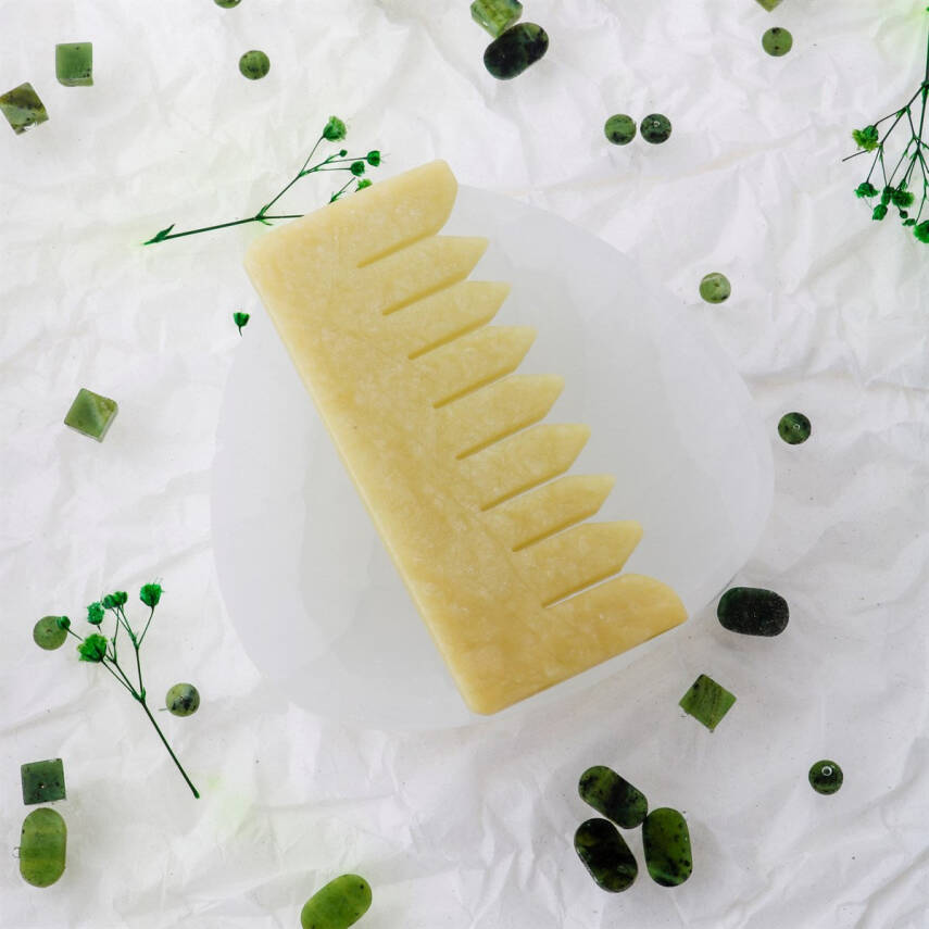 Yeşim Taşı Doğal Taş Tarak - 1