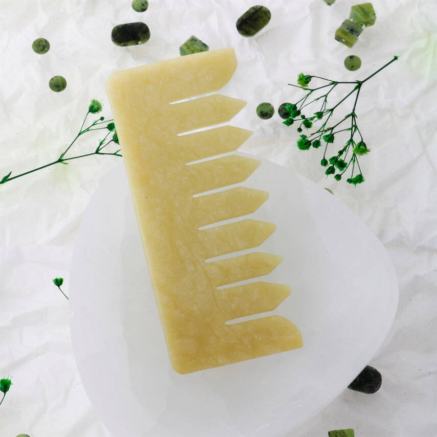 Yeşim Taşı Doğal Taş Tarak - 2