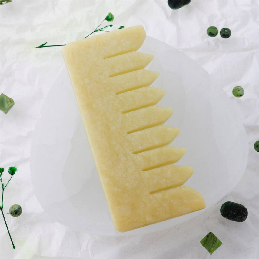 Yeşim Taşı Doğal Taş Tarak - 5