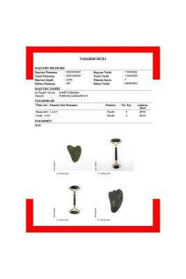 Yeşim Taşı Gua Sha Yüz Masaj Taşı Kalpli - 5