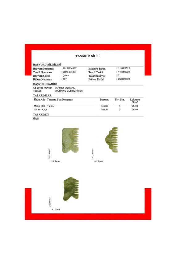 Yeşim Taşı Masaj Takımı - Roller ve Gua Sha Kapli Set - 6