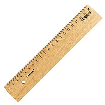 Yıldızlar Ahşap Cetvel 20 cm - Yıldızlar