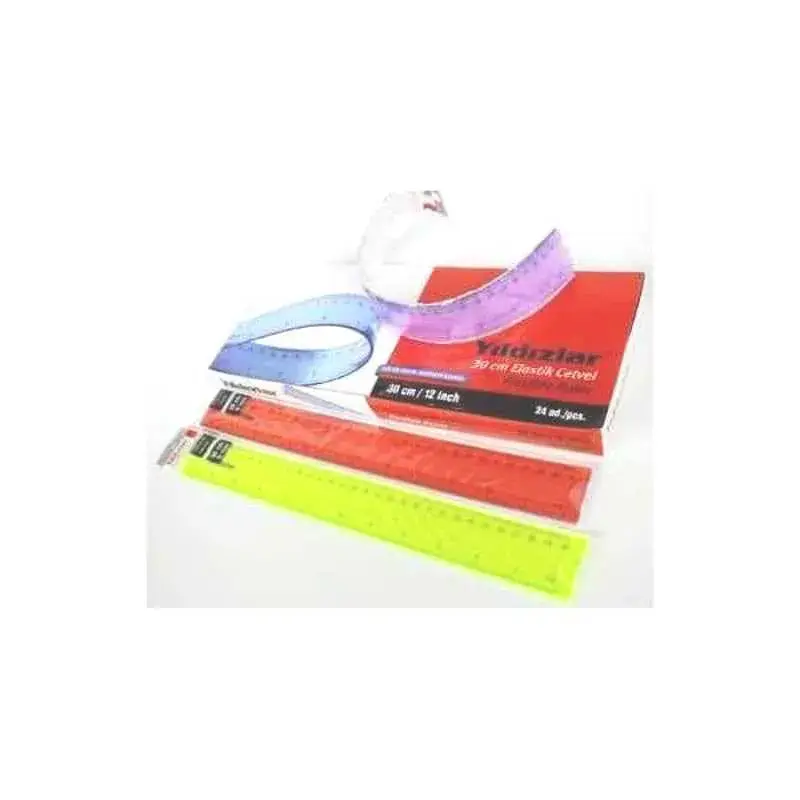Yıldızlar Elastik Cetvel 30 cm - 2
