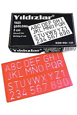 Yıldızlar Yazı Şablonu 3 cm - Yıldızlar