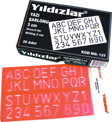 Yıldızlar Yazı Şablonu 3 cm - Yıldızlar