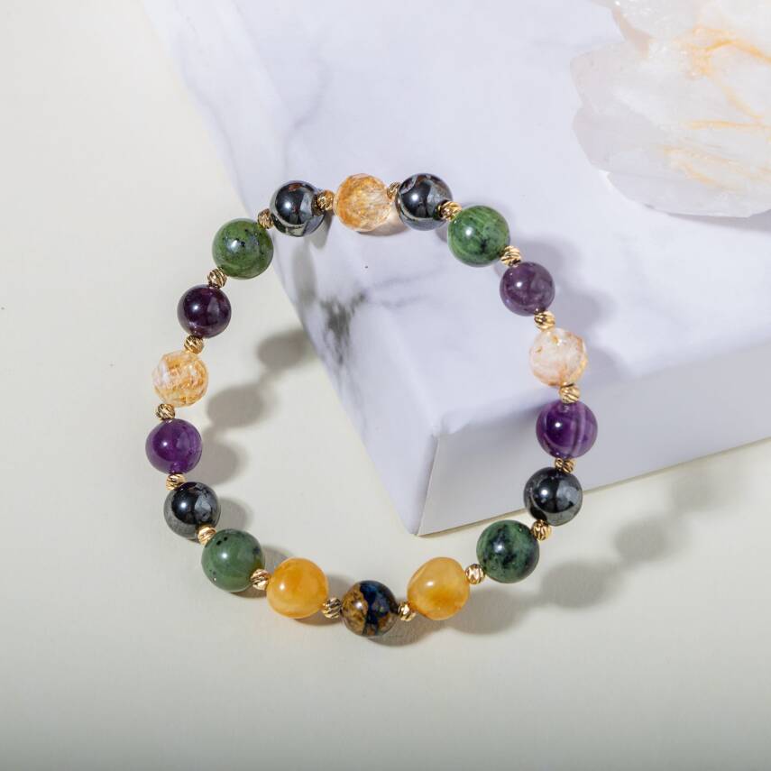 Yorgunluk ve Huzursuz Bacak Sendromu Doğal Taş Bileklik - 4