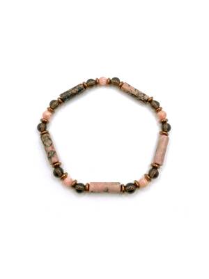 Zayıflama Açlık Bastırma Korkuları Azaltma Bilekliği - Ay Taşı - Prehnit - Apatit - 6