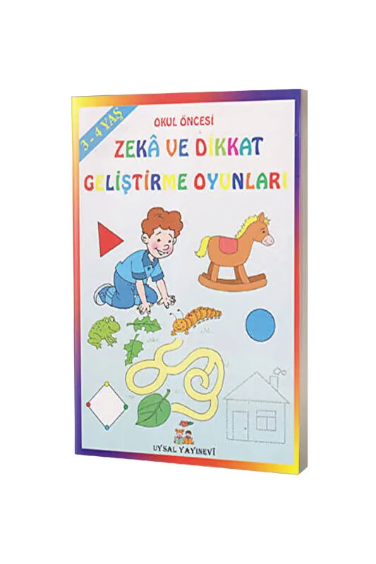 Zeka ve Dikkat Geliştirme Oyunları - 3-4 Yaş - Uysal Yayıncılık