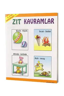 Zıt Kavramlar - Karton Kitap 3 - 2-5 Yaş - Uysal Yayıncılık